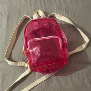 Transparent Mini Pink Backpack